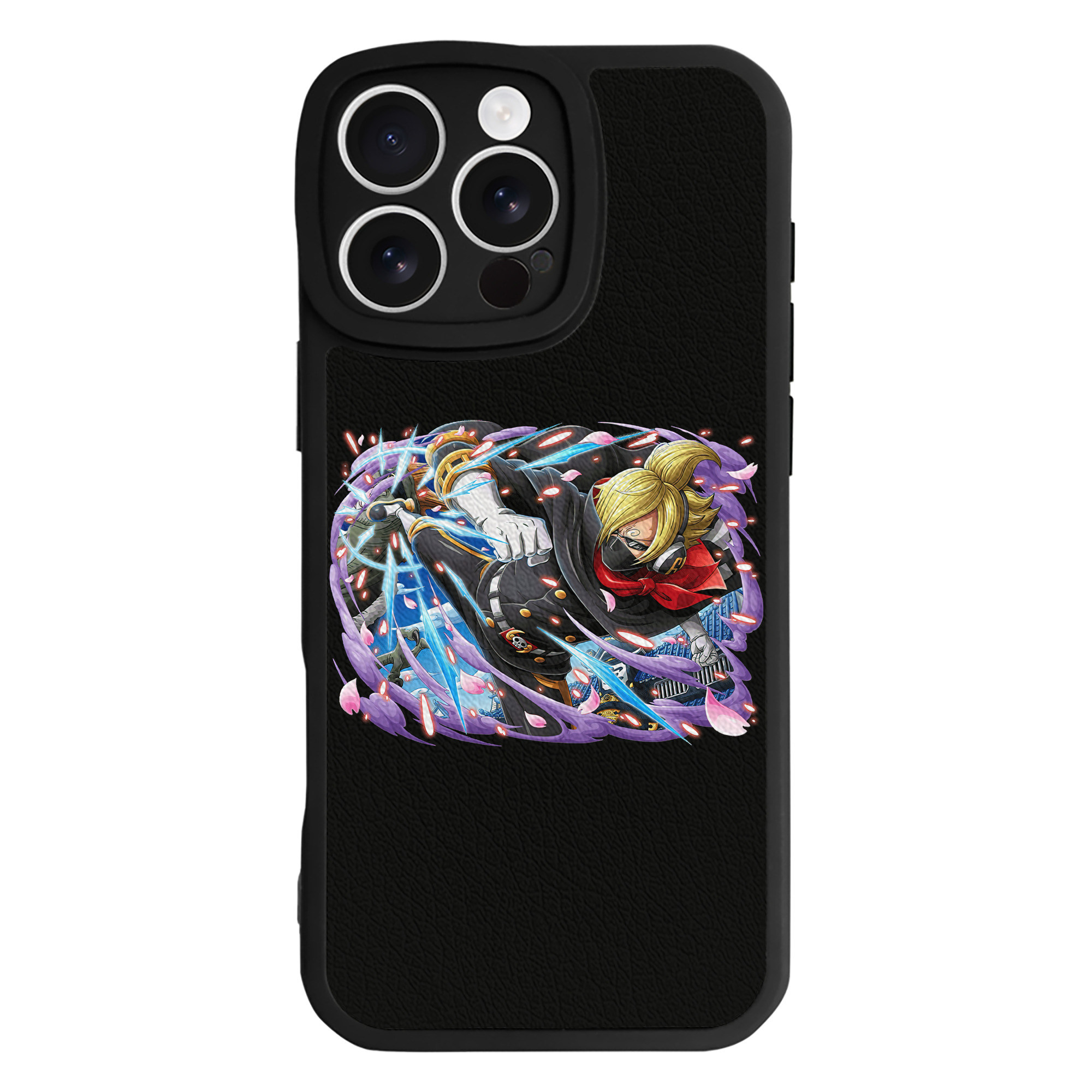 （画像用） ワンピース サンジ ONE PIECE Sanji 【iPhone 16シリーズ対応】シリコンスマホケース（レザー調） 材質：シリコン